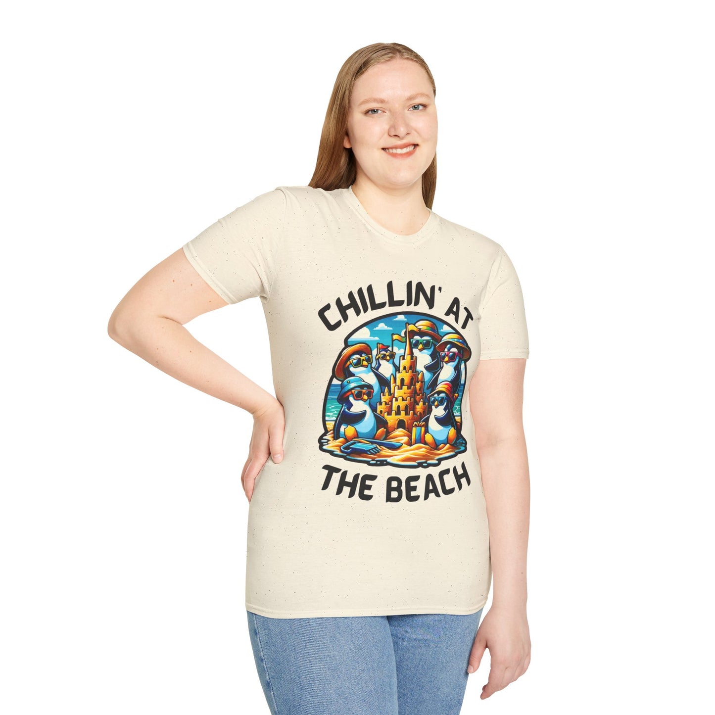 "Chillin' at the Beach" Unisex Softstyle T-Shirt