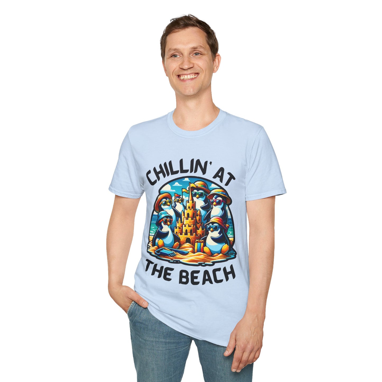 "Chillin' at the Beach" Unisex Softstyle T-Shirt