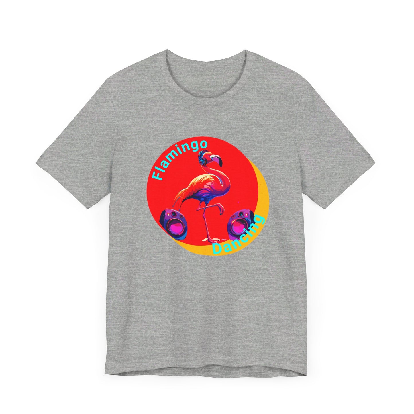 Unisex Jersey Short Sleeve Tee - Slogan "Flamingo Dancing"