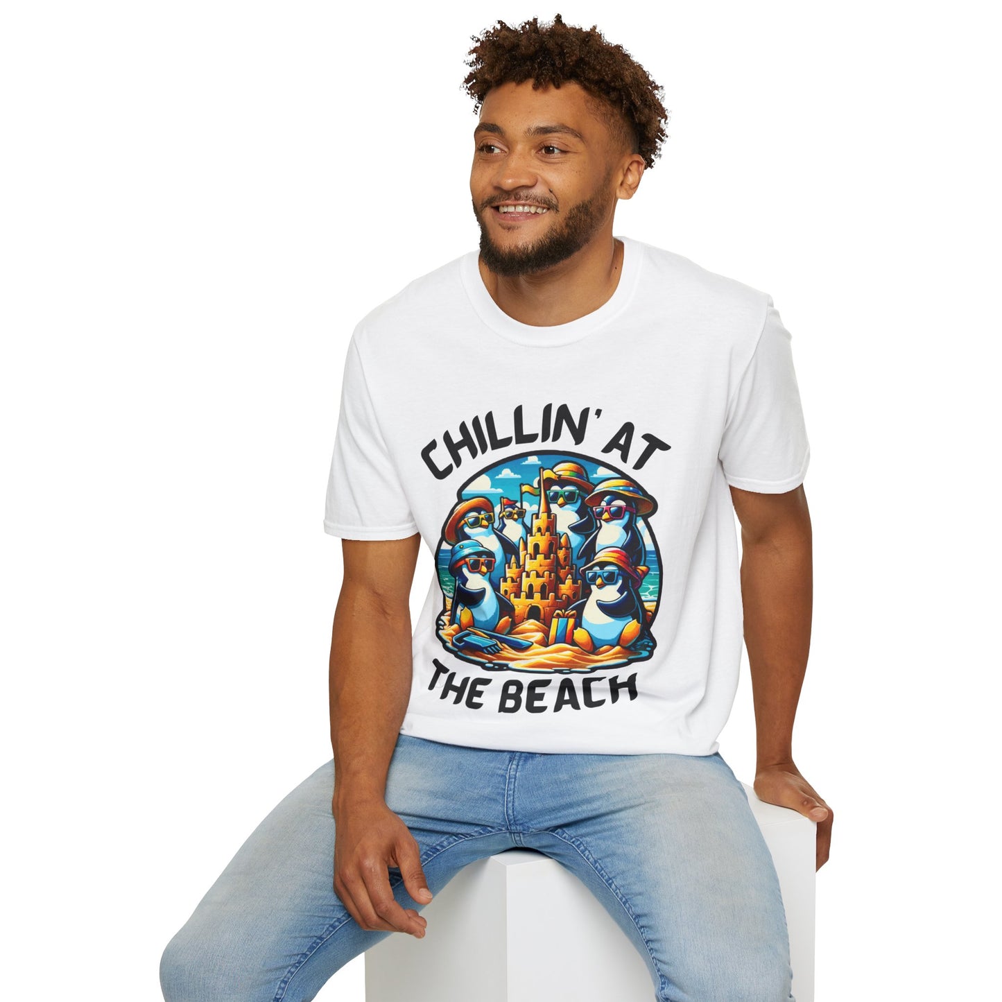 "Chillin' at the Beach" Unisex Softstyle T-Shirt