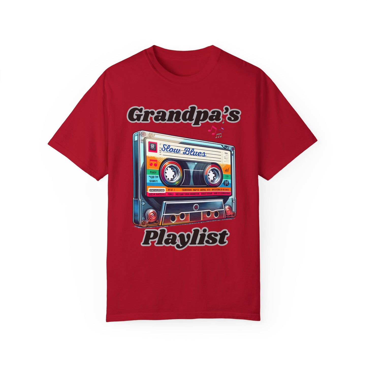 Grandpa's Playlist Unisex Garment-Dyed T-shirt