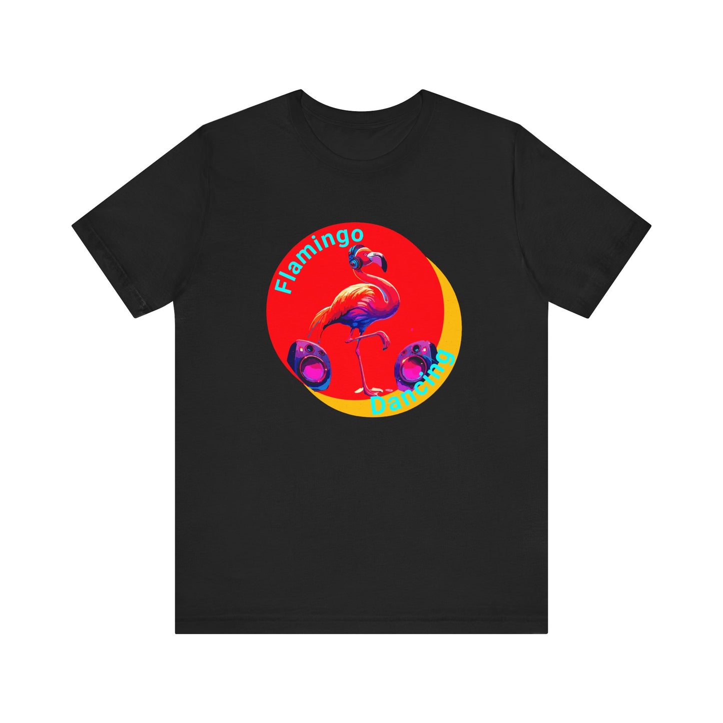 Unisex Jersey Short Sleeve Tee - Slogan "Flamingo Dancing"