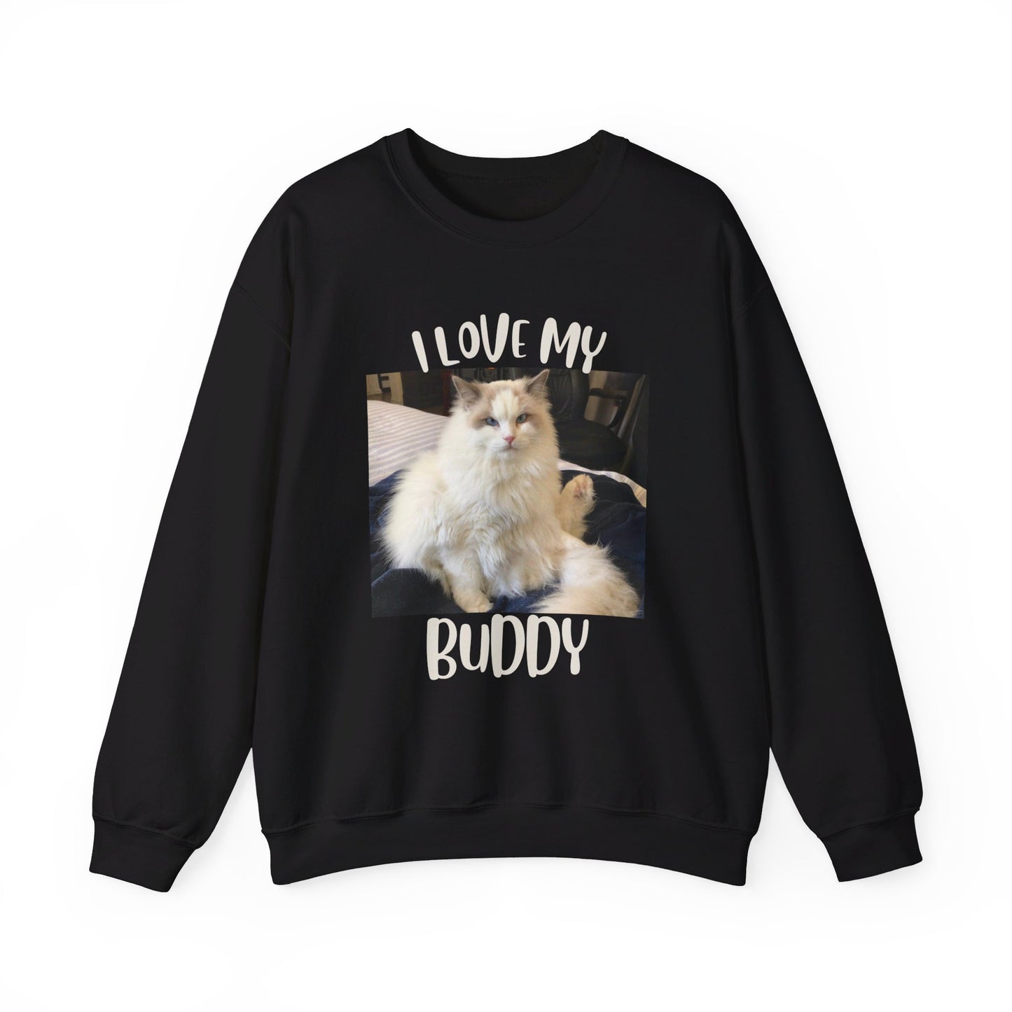 The "I Love My Buddy" Unisex Heavy Blend™ Crewneck Sweatshirt