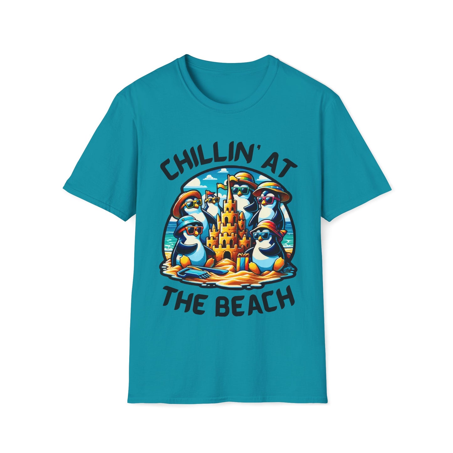 "Chillin' at the Beach" Unisex Softstyle T-Shirt