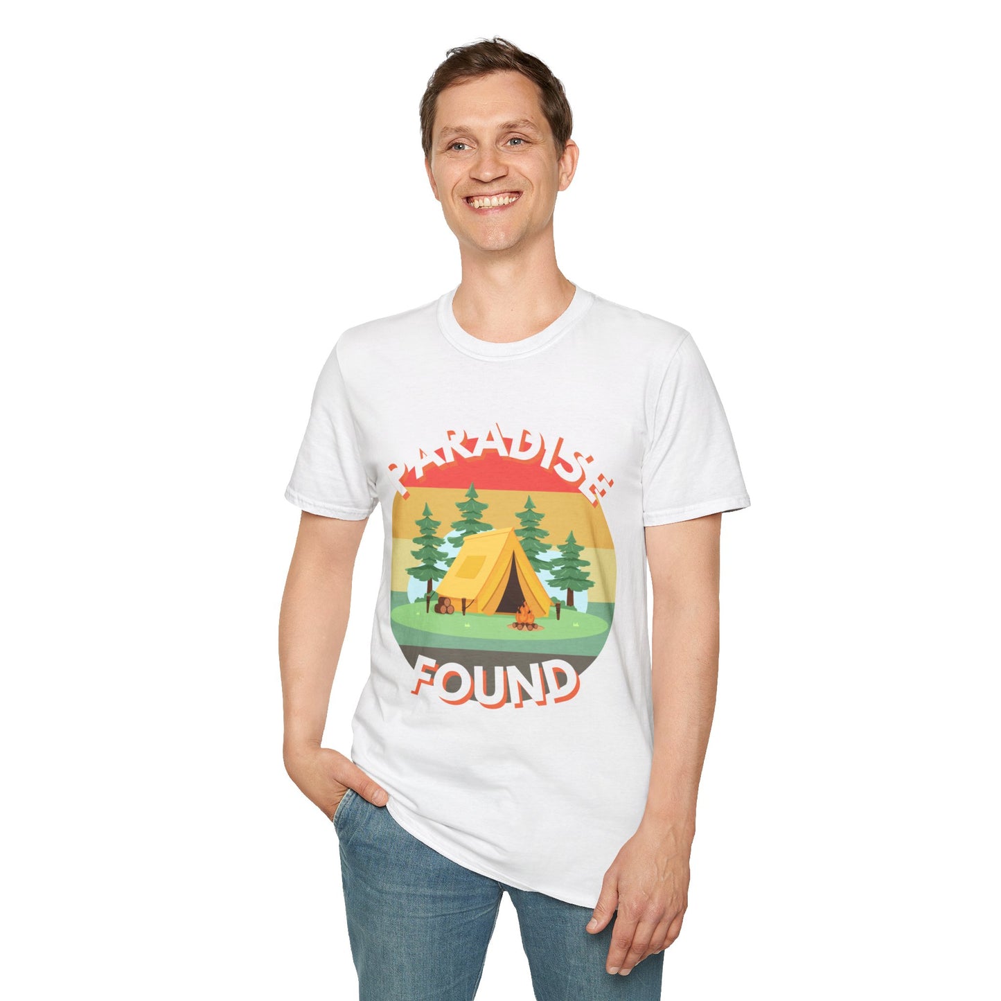 "Paradise Found" Unisex Softstyle T-Shirt