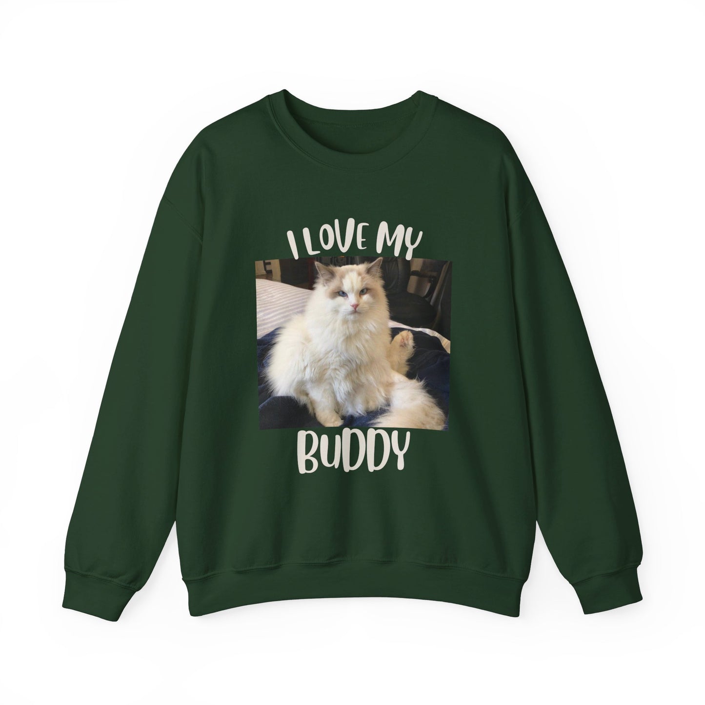 The "I Love My Buddy" Unisex Heavy Blend™ Crewneck Sweatshirt