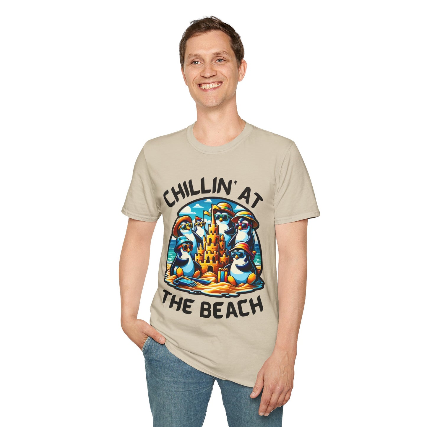 "Chillin' at the Beach" Unisex Softstyle T-Shirt