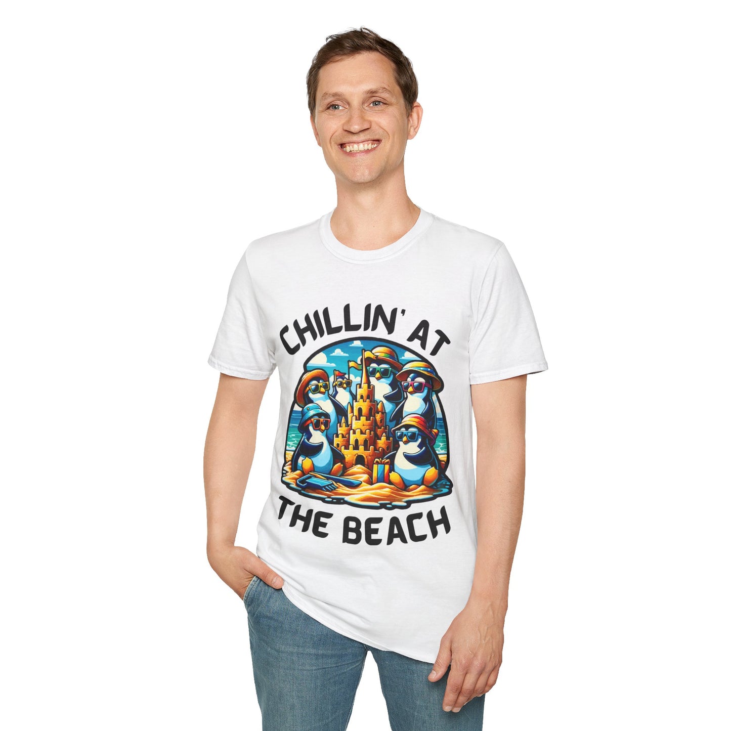 "Chillin' at the Beach" Unisex Softstyle T-Shirt