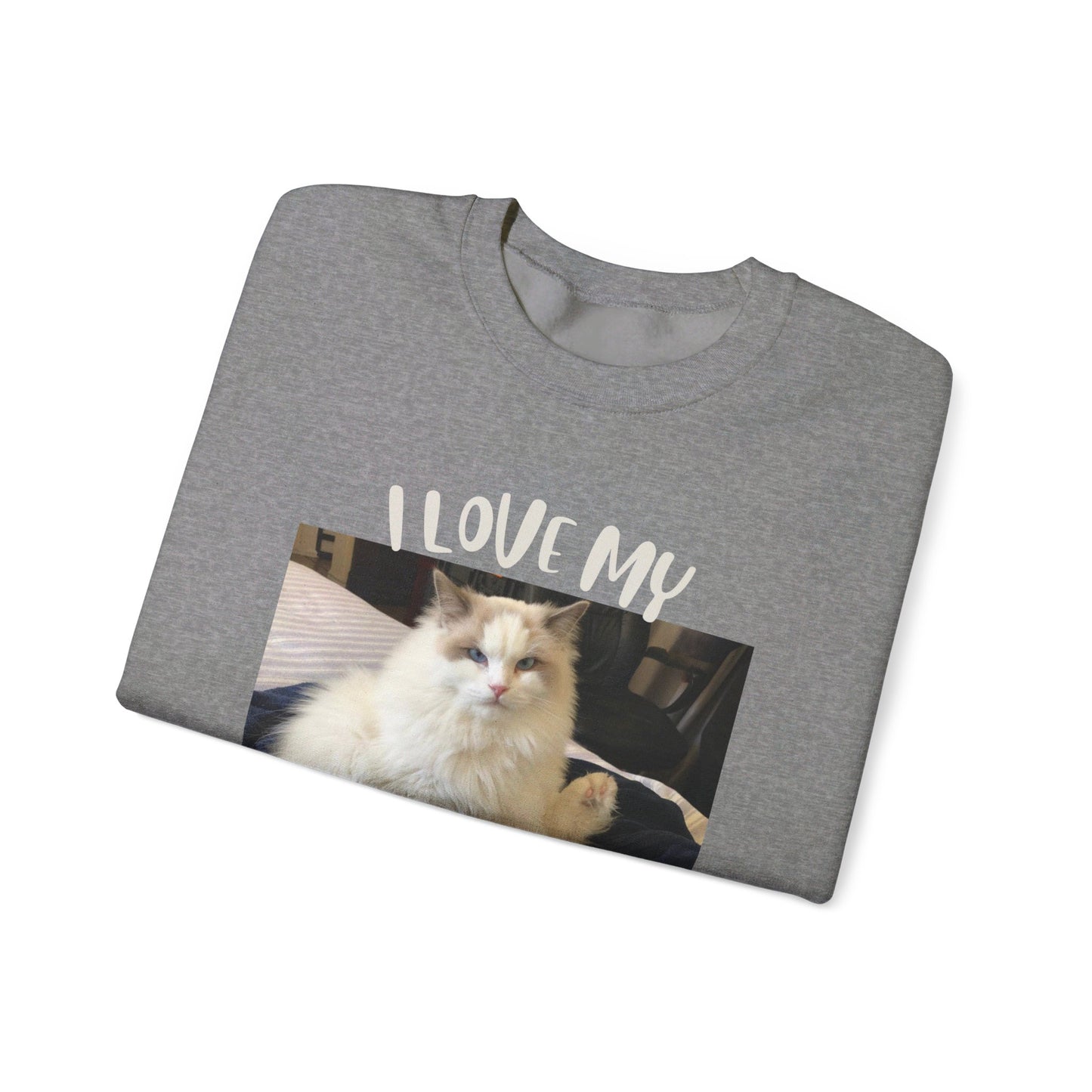 The "I Love My Buddy" Unisex Heavy Blend™ Crewneck Sweatshirt