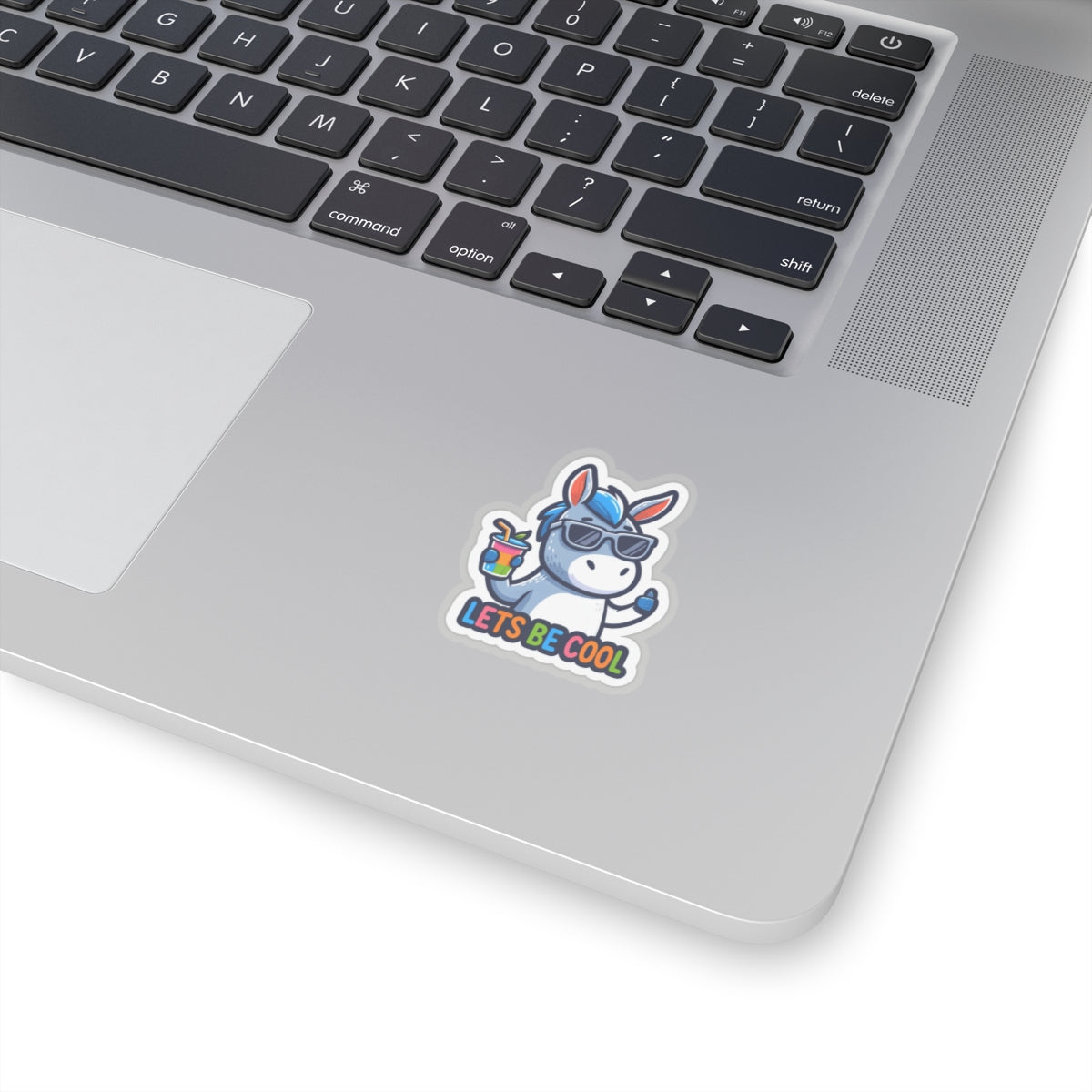 Lets be Cool Donkey Kiss-Cut Sticker