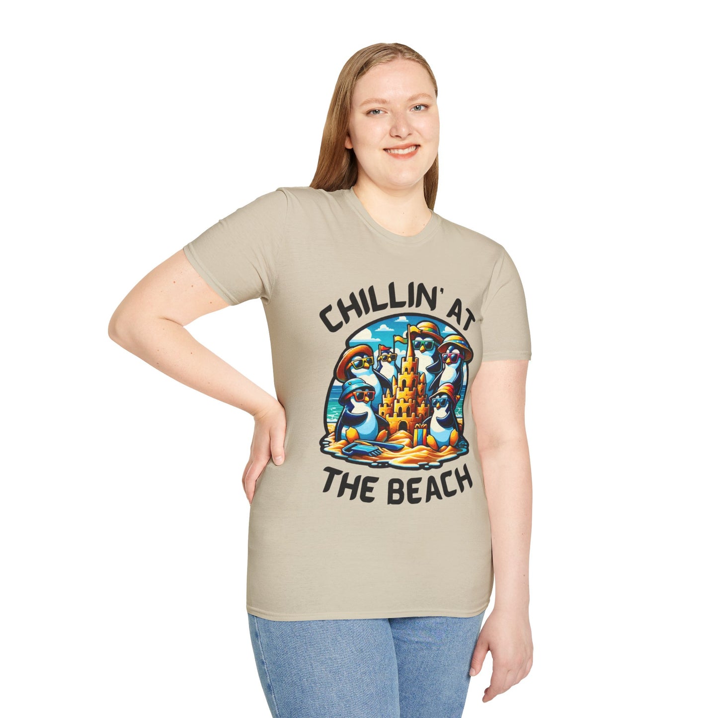 "Chillin' at the Beach" Unisex Softstyle T-Shirt