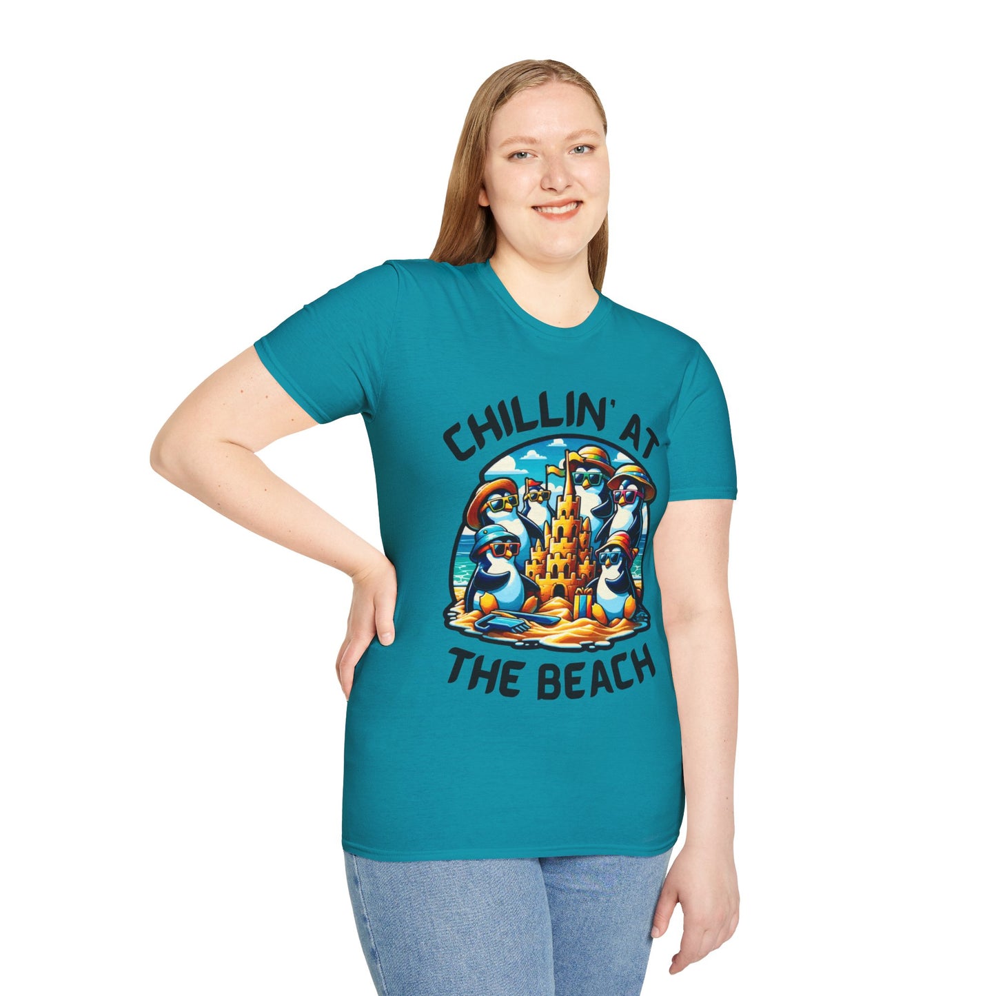 "Chillin' at the Beach" Unisex Softstyle T-Shirt