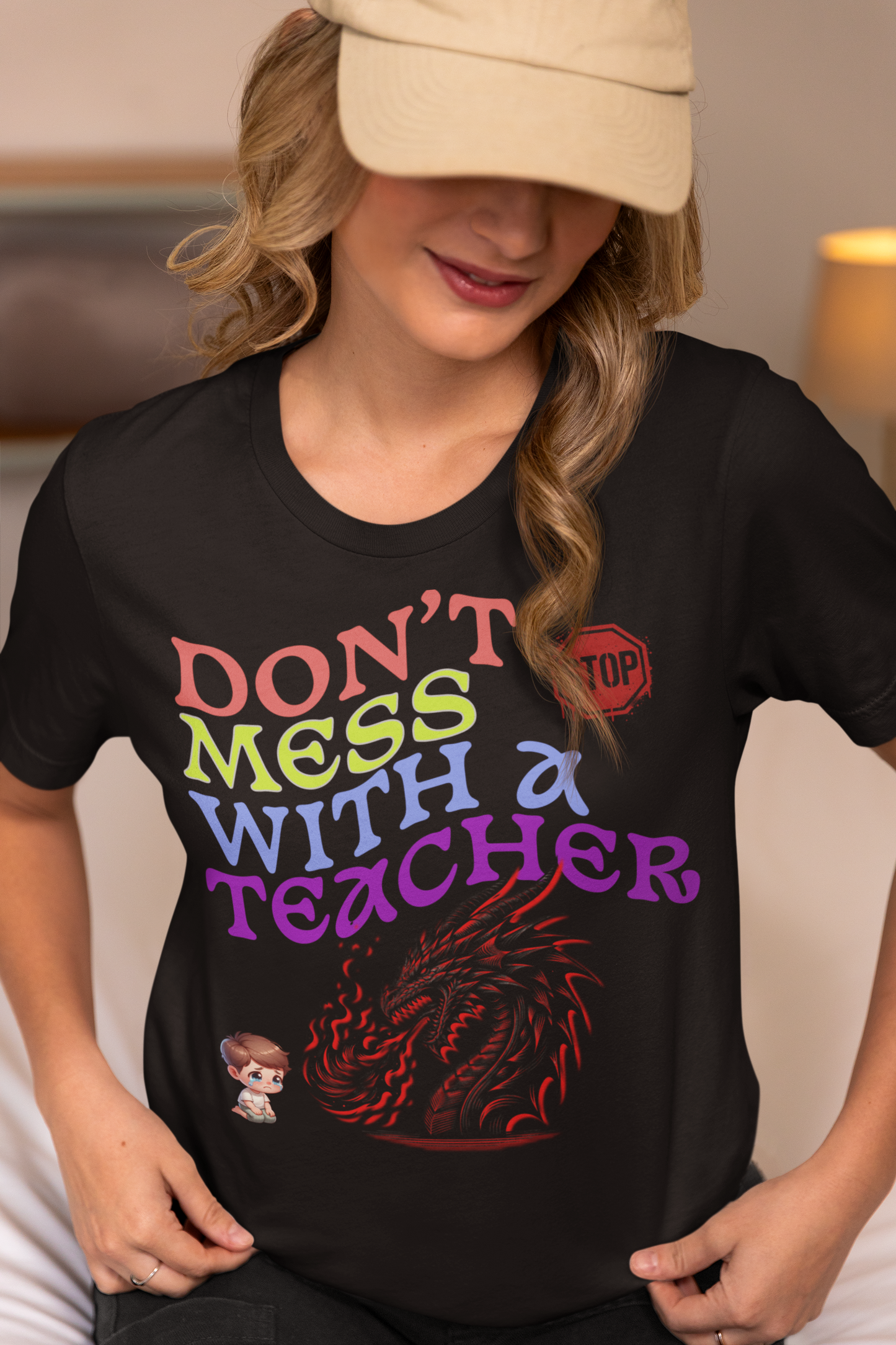 "Don't Mess With a Teacher" Unisex Softstyle T-Shirt